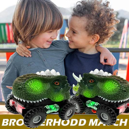 Dinosaur Toy for Kids car Tyrannosaurus rex electric universal boy toy dinosaur Interactive Games Animal Dinosaur Model Car Gift
